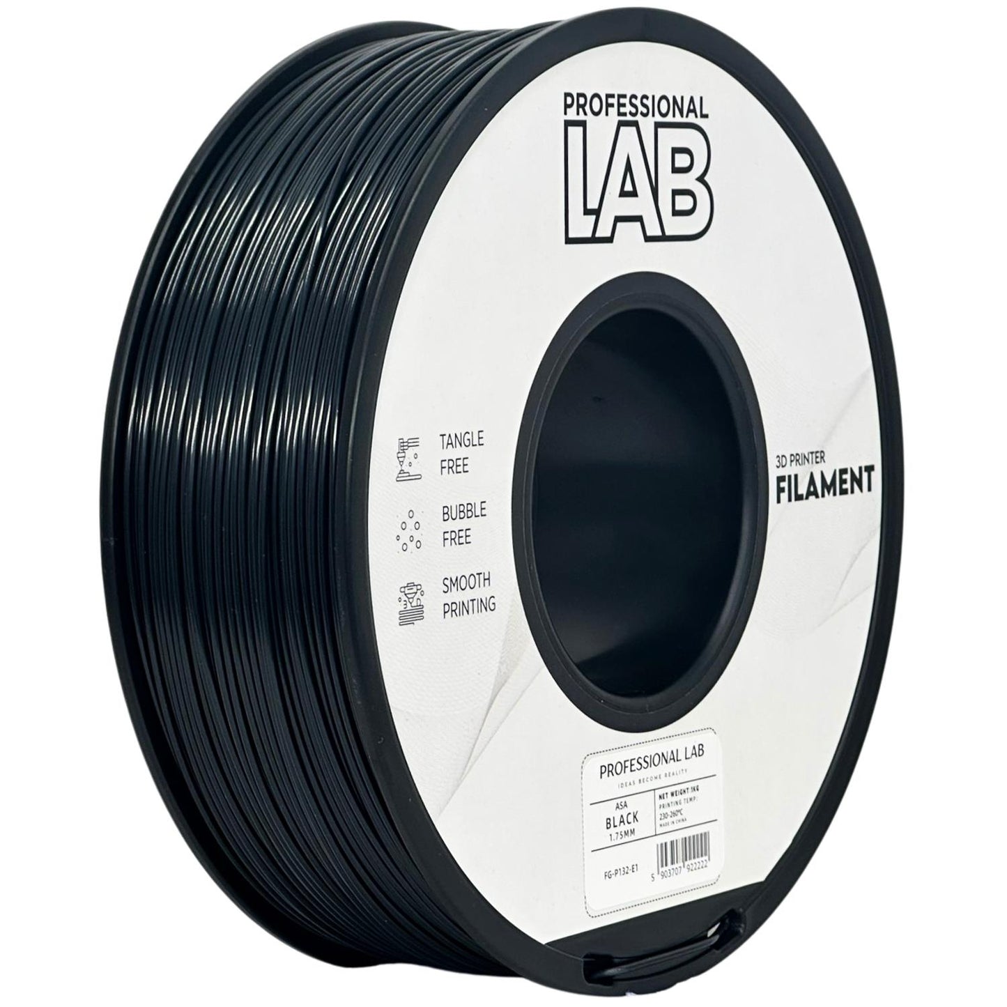 Professional Lab Filament ASA Czarny 1,75 mm 1 kg 1000 g Black
