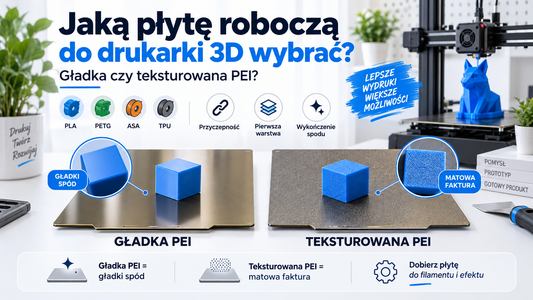 Jaką płytę roboczą do drukarki 3D wybrać? Gładka czy teksturowana PEI?