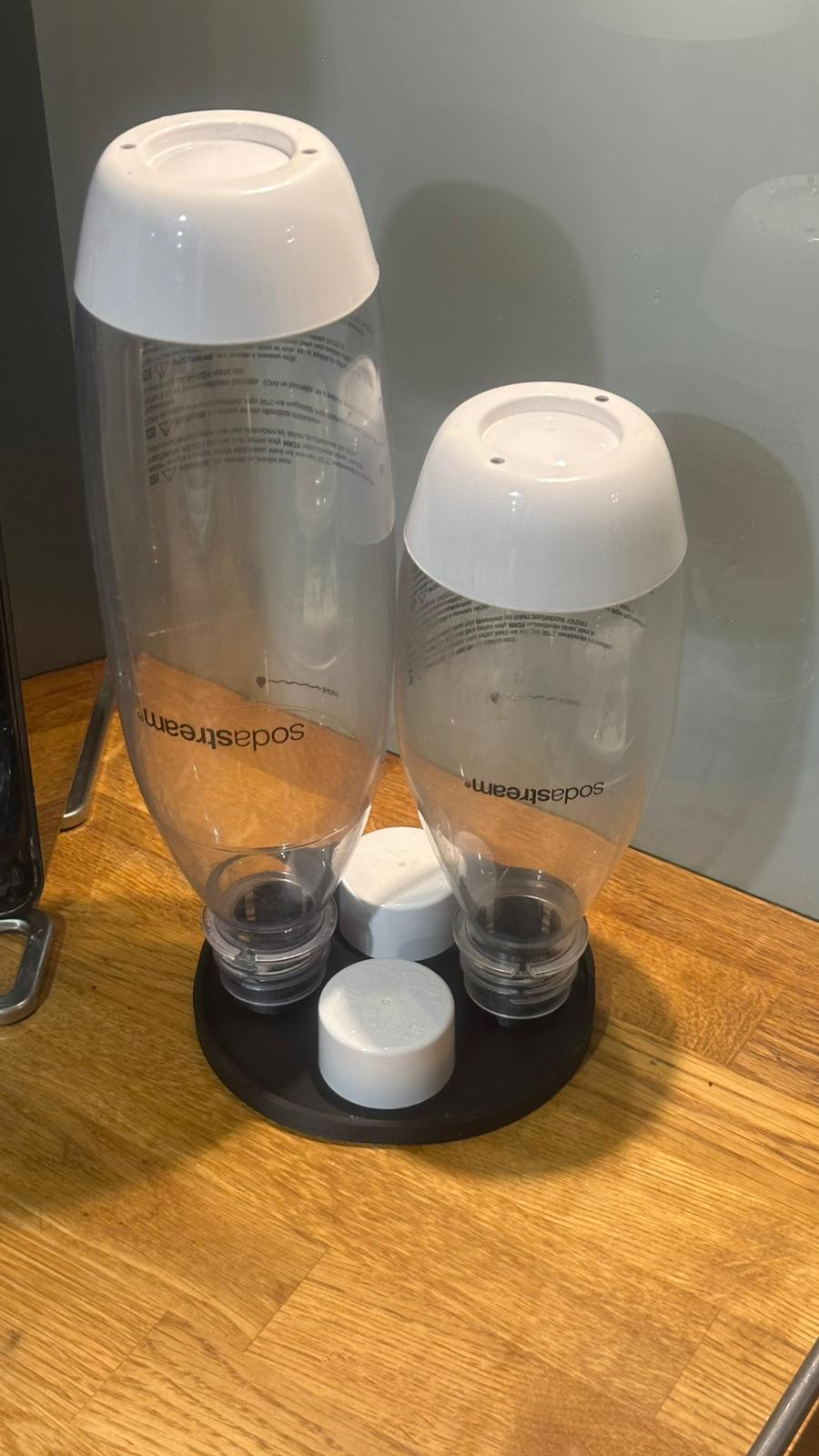 Ociekacz do butelek SodaStream Czarny - 2 miejsca na butelki