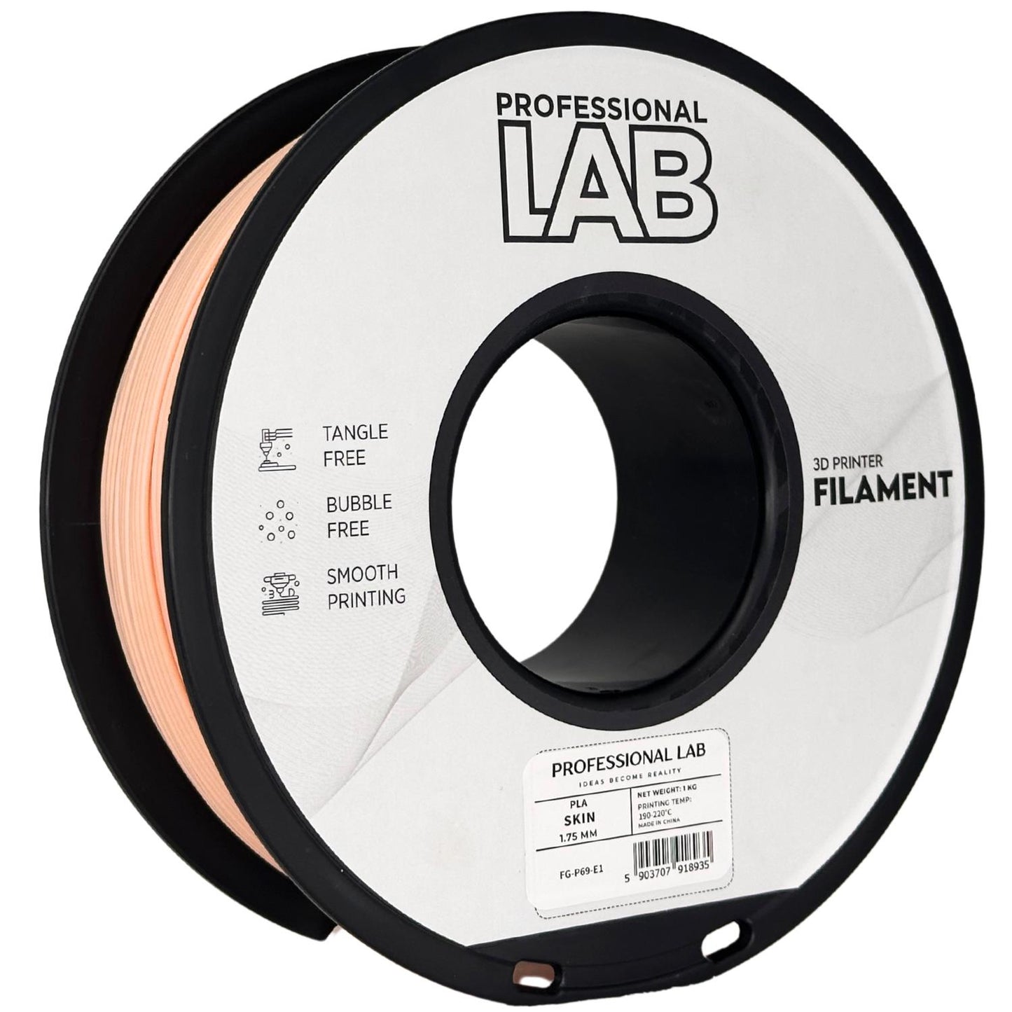 Professional Lab Filament PLA Beżowy Cielisty 1,75 mm 1 kg 1000 g Skin