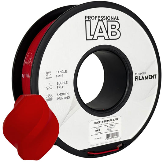 Professional Lab Filament PETG Czerwony Standard 1,75 mm 1 kg 1000 g Red