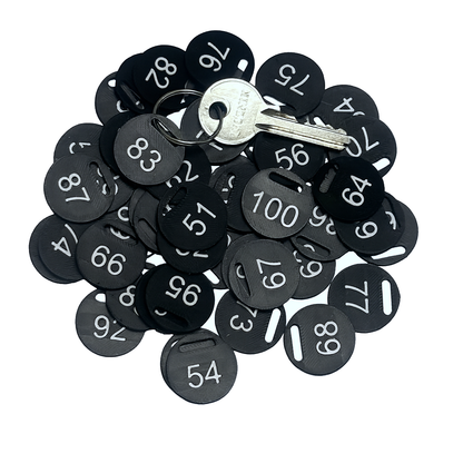 Numerki do kluczy 51-100 Czarne
