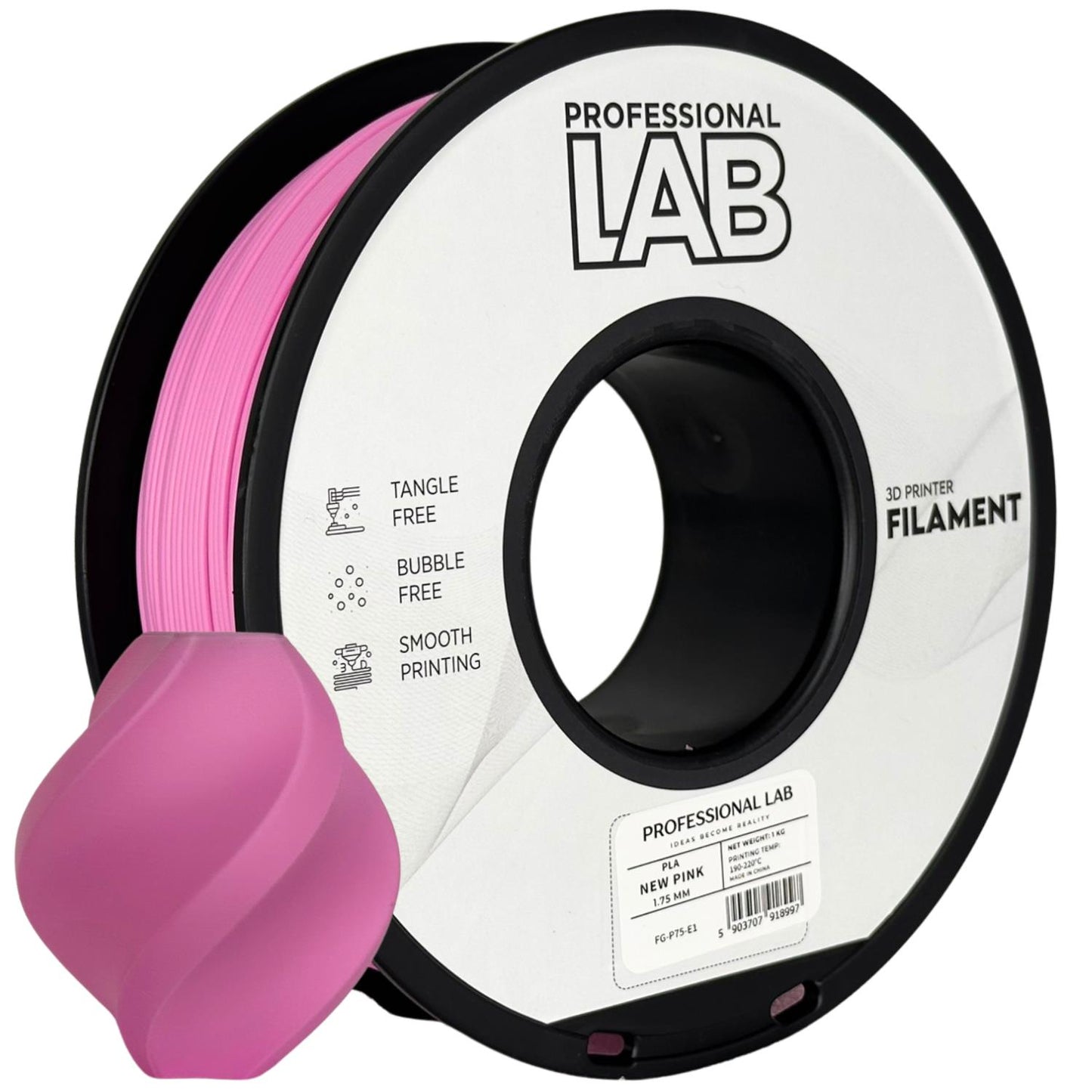 Professional Lab Filament PLA Różowy 1,75 mm 1 kg 1000 g New Pink