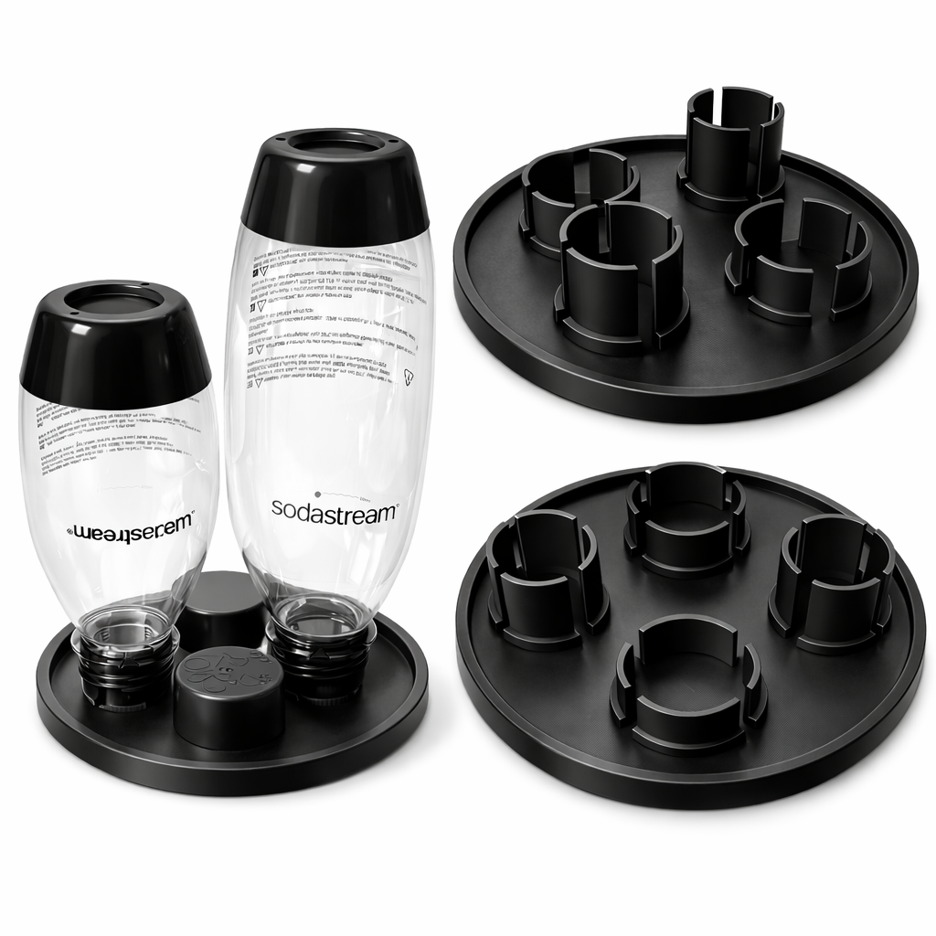Ociekacz do butelek SodaStream Czarny - 2 miejsca na butelki