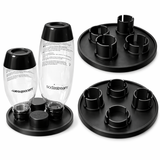 Ociekacz do butelek SodaStream Czarny - 2 miejsca na butelki