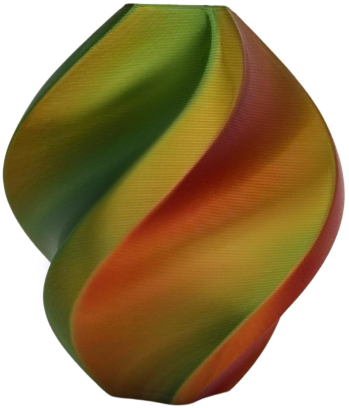 Prof. Lab Filament PLA Silk Tri Color Czerwony Żółty Zielony 1,75 mm 1 kg
