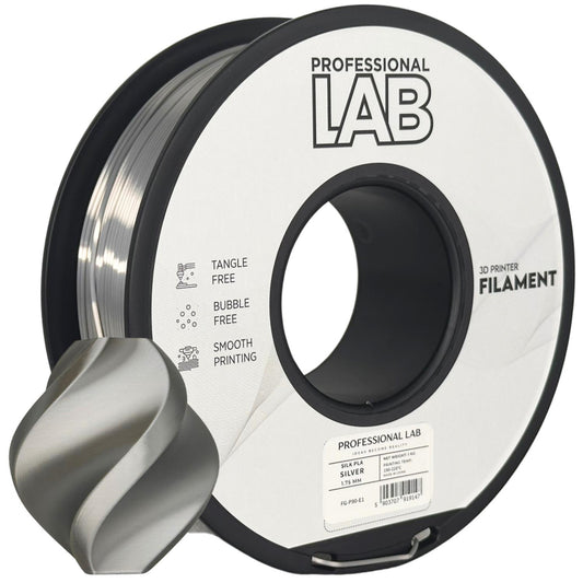Professional Lab Filament PLA Silk Srebrny 1,75 mm 1 kg 1000 g Silver