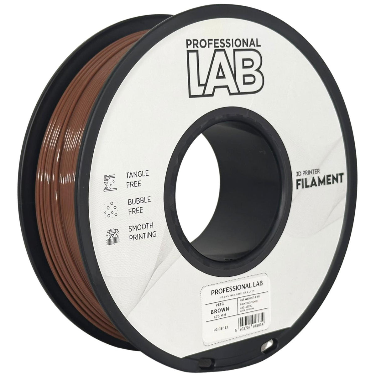 Professional Lab Filament PETG Brązowy Standard 1,75 mm 1 kg 1000 g Brown