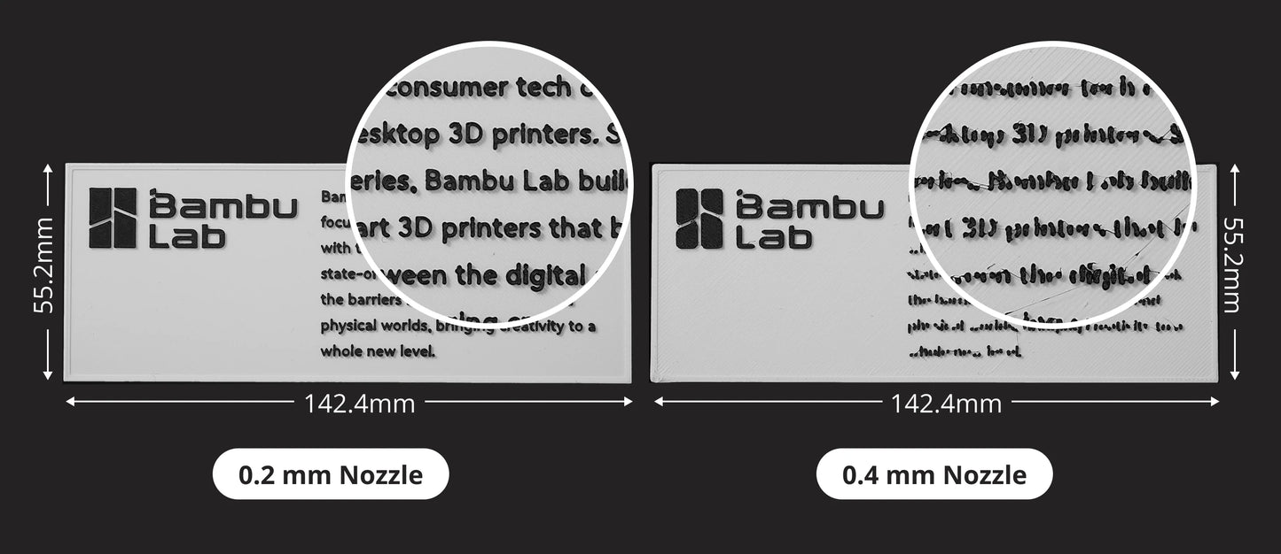 Bambu Lab Dysza Hotend ze stali nierdzewnej H2/P2S 0,2 mm Standard Flow - FAH059