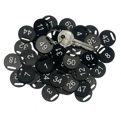Numerki do kluczy 1-50 Czarne