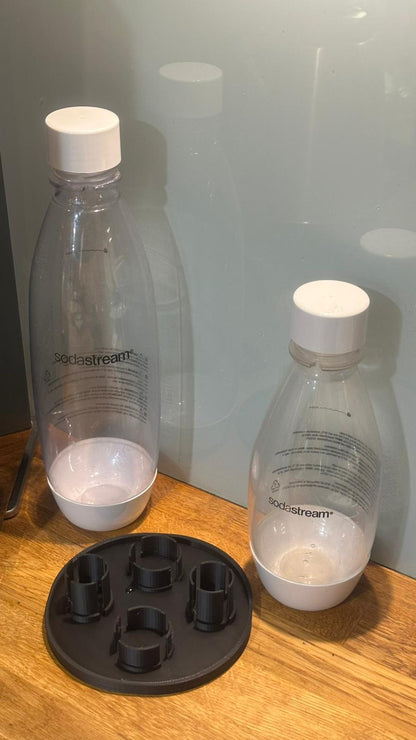 Ociekacz do butelek SodaStream Czarny - 2 miejsca na butelki